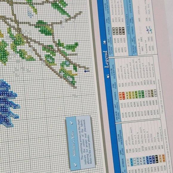 Flying Colors Bluebirds Cardinal Cross Stitch Book - Picture 4 of 8